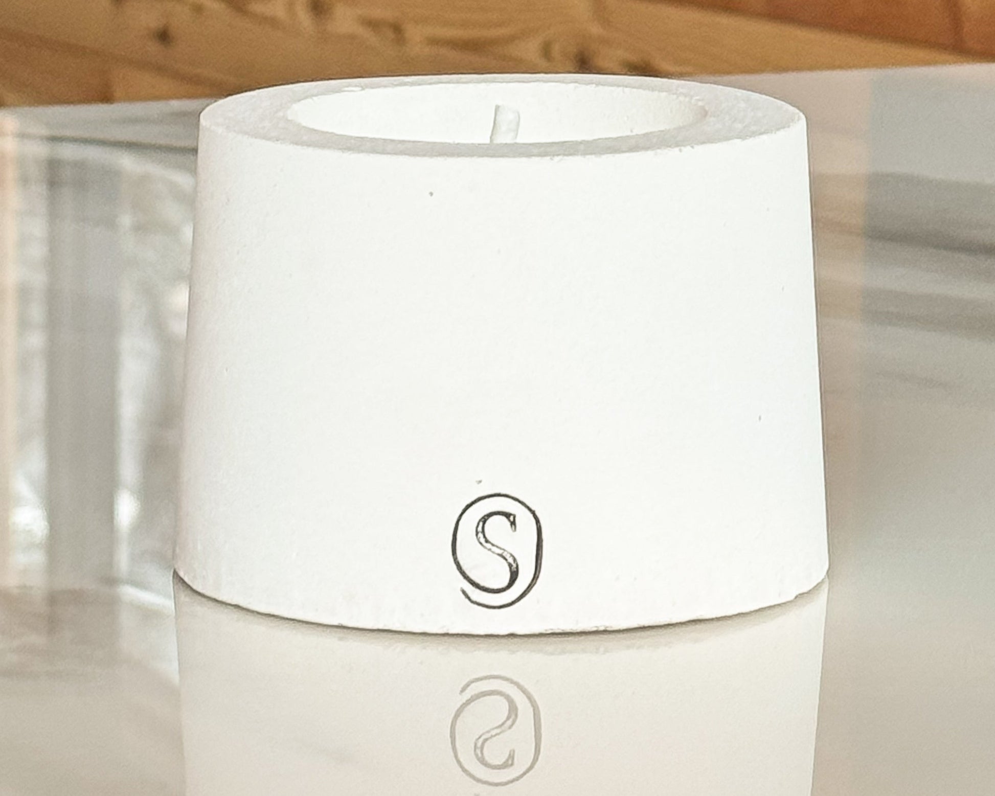 Bougie d'intérieur Blanc - Taille S