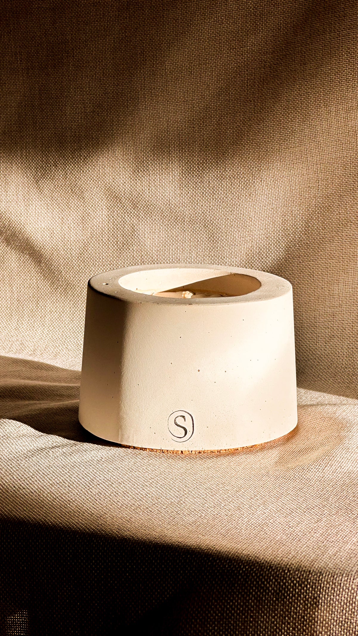 Bougie d'intérieur Blanc - Taille S