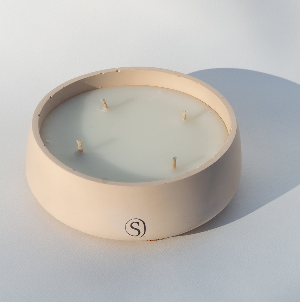 Bougie d'intérieur // Plat // Orange