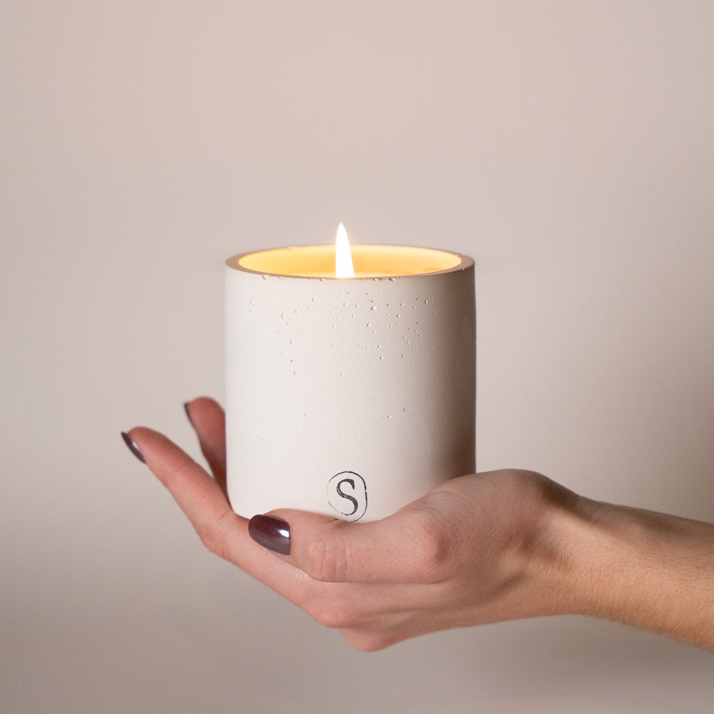 Bougie d'intérieur // Small // Blanc