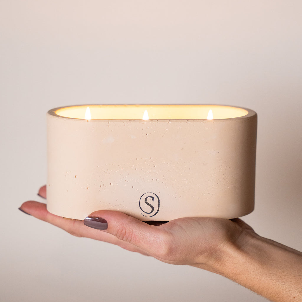 Indoor candle // Oval // Orange