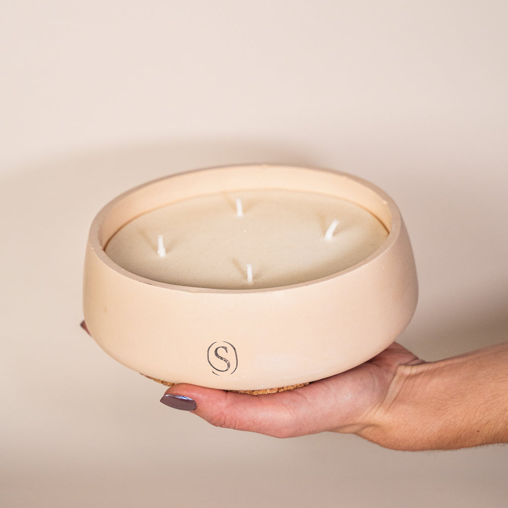 Bougie d'intérieur // Plat // Orange