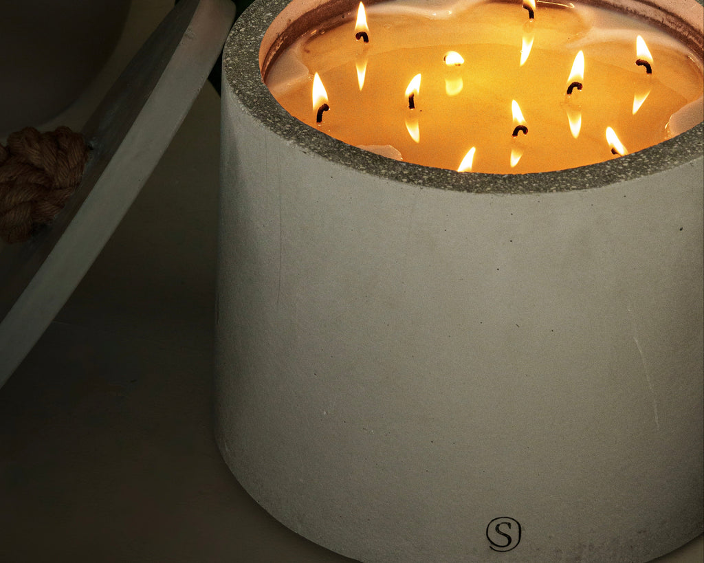 Grey Indoor Candle - Size L