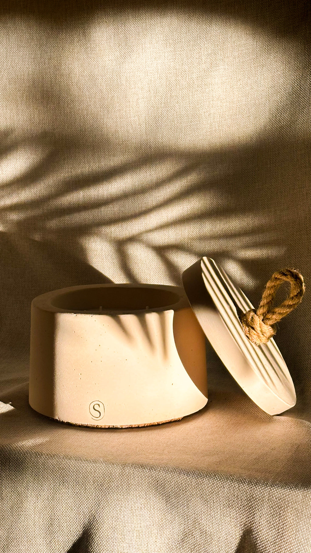 Bougie d'intérieur Beige - Taille M
