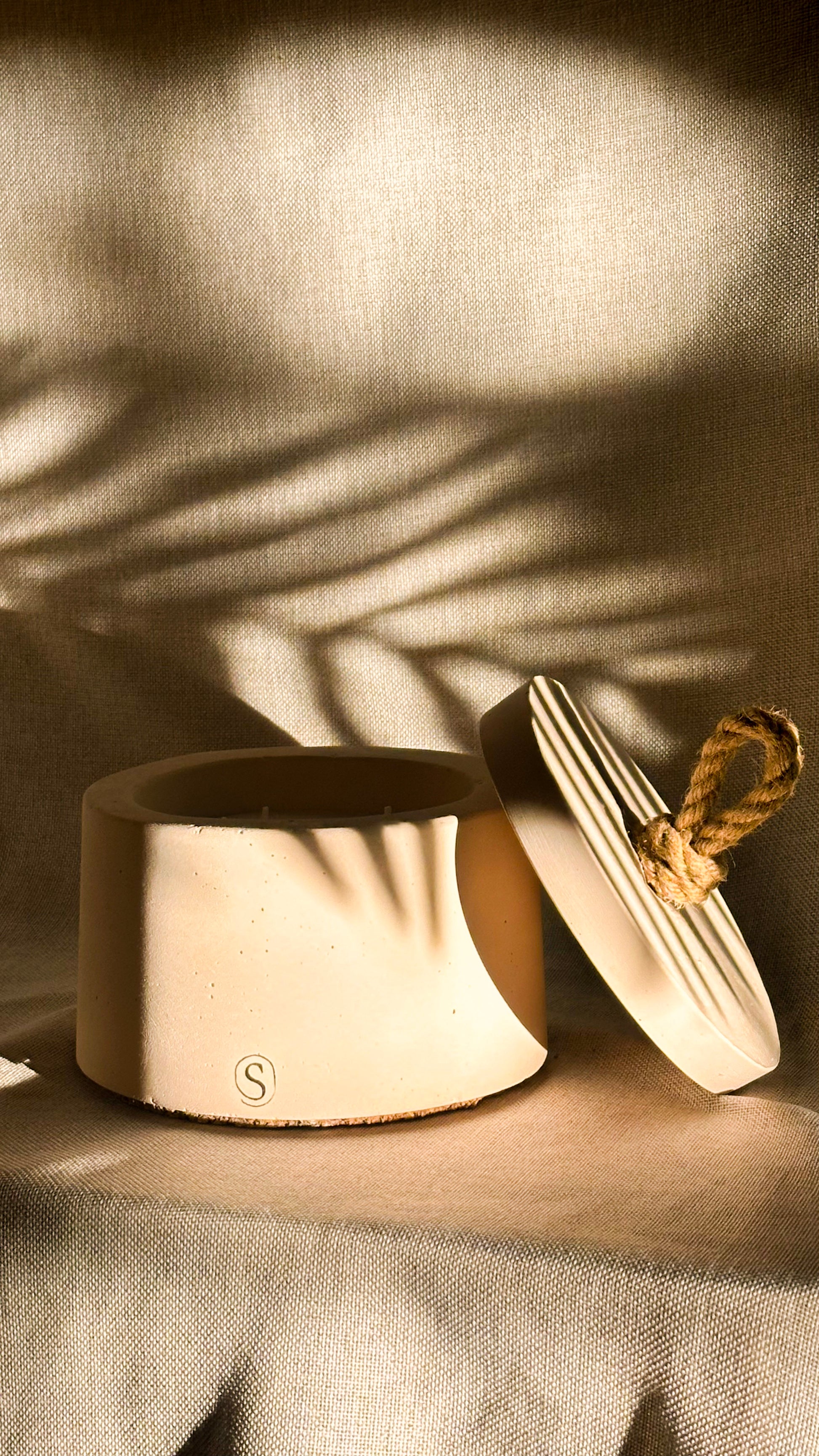 Bougie d'intérieur Beige - Taille M