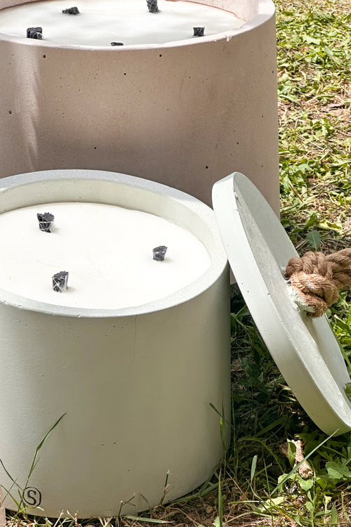 Bougie d'extérieur Vert - Taille L